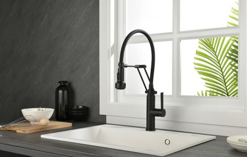 Смеситель для кухни Emar Steel ЕСВ 7012 цвет Black