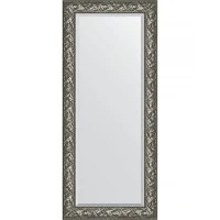 Зеркало Evoform Exclusive 159х69 BY 3572 с фацетом в багетной раме - Византия серебро 99 мм стекло