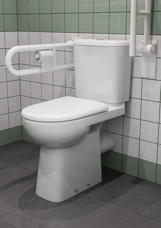 Унитаз компакт Roca Access ZRU9307684 без бачка и сиденья