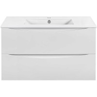 Тумба под раковину Vincea Mia Slim 90 VMC-2MC900S1GW подвесная G.White МДФ / ЛДСП