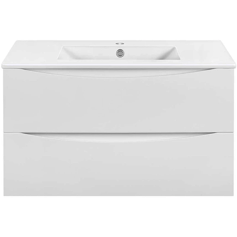 Тумба под раковину Vincea Mia Slim 90 VMC-2MC900S1GW подвесная G.White МДФ / ЛДСП