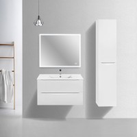 Тумба под раковину Vincea Mia Slim 90 VMC-2MC900S1GW подвесная G.White МДФ / ЛДСП