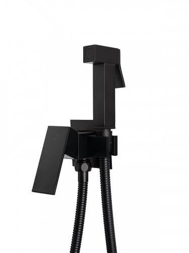 Гигиенический душ со смесителем FILARETE Fing FL101BL цвет Черный матовый
