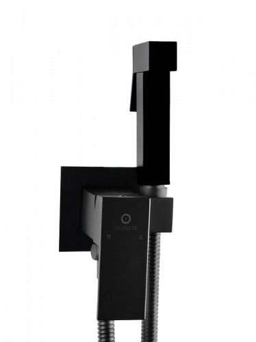Гигиенический душ со смесителем FILARETE Fing FL101BL цвет Черный матовый