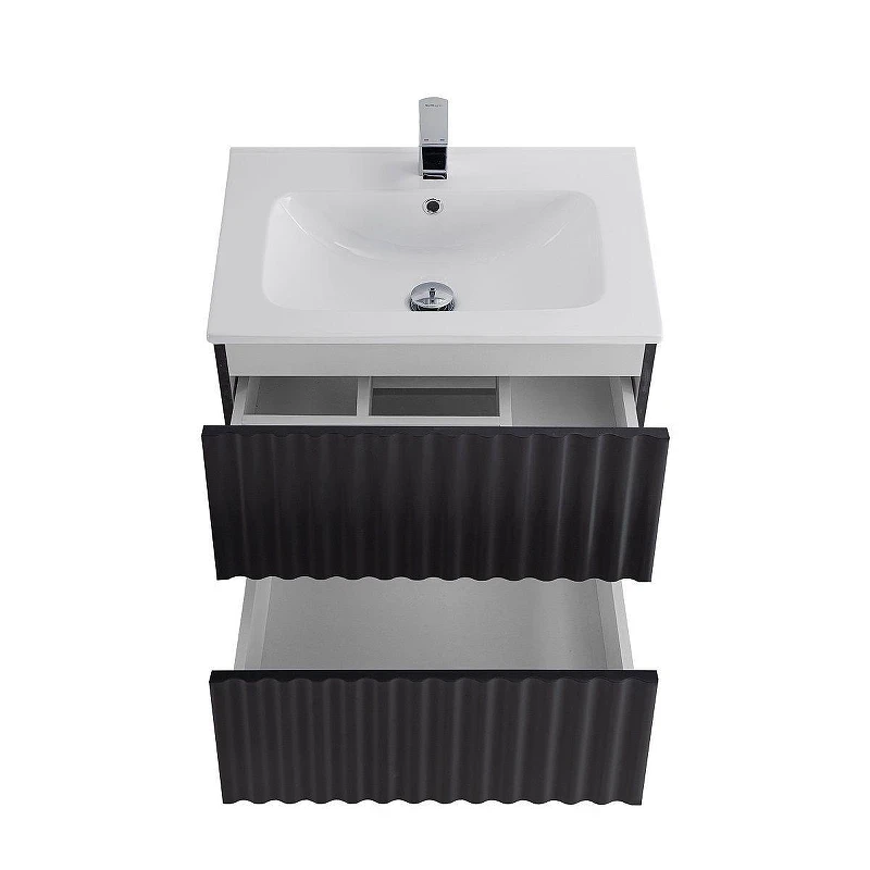 Тумба под раковину Art&Max Elegant 60 AM-ELEGANT-600-2C-SO-GM-LED подвесная цвет Серый матовый