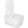 Комплект унитаза Aquatek Либра New AQ1148N-00 с инсталляцией Berges Novum L5 040215 с сиденьем Микролифт и Черной матовой клавишей смыва фарфор подвесной