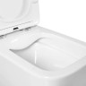 Комплект унитаза Aquatek Либра New AQ1148N-00 с инсталляцией Berges Novum L5 040215 с сиденьем Микролифт и Черной матовой клавишей смыва фарфор подвесной