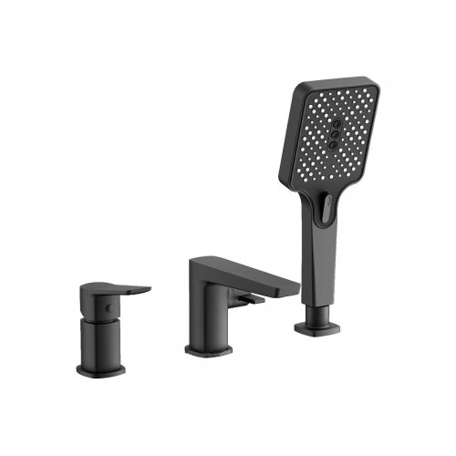 Смеситель на борт ванны Belz B715-7 B66715-7 цвет Черный