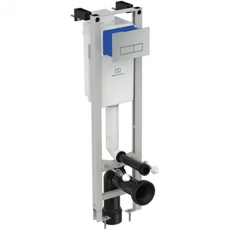 Инсталляция Ideal Standard Prosys Eco Frame M E2332AA для унитаза с клавишей смыва Хром нержавеющая сталь