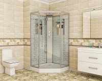 Душевая кабина Niagara Luxe NG-7799WBK 90x90 без гидромассажа