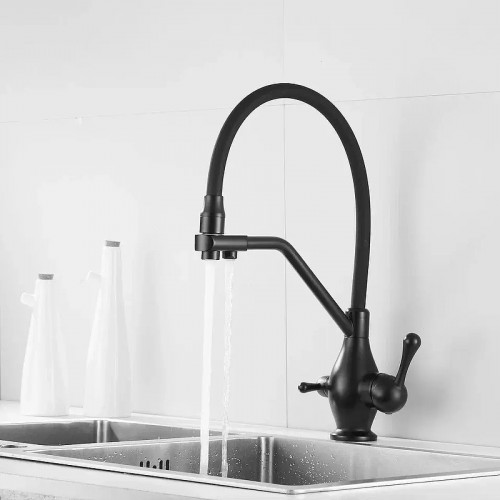 Смеситель для кухни Rose R858H цвет Черный