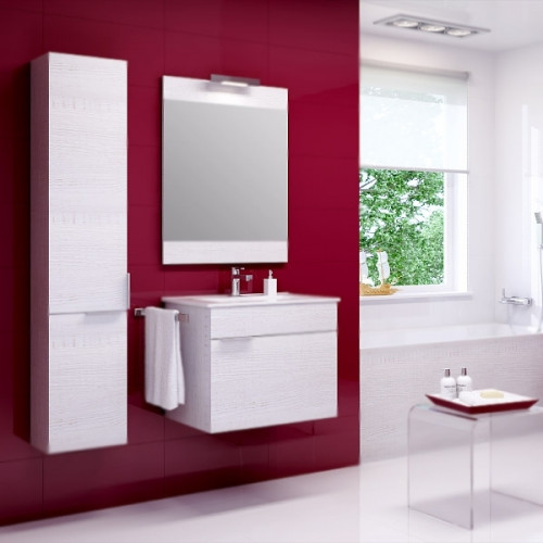 Тумба под раковину Aqwella Бриг 75 Br.01.07/1/W подвесная Белая МДФ / ЛДСП