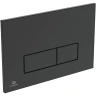Комплект унитаза с инсталляцией Ideal Standard Tesi Aqua Blade TT00002/121A6 с сиденьем Микролифт и Черной матовой клавишей смыва фарфор подвесной
