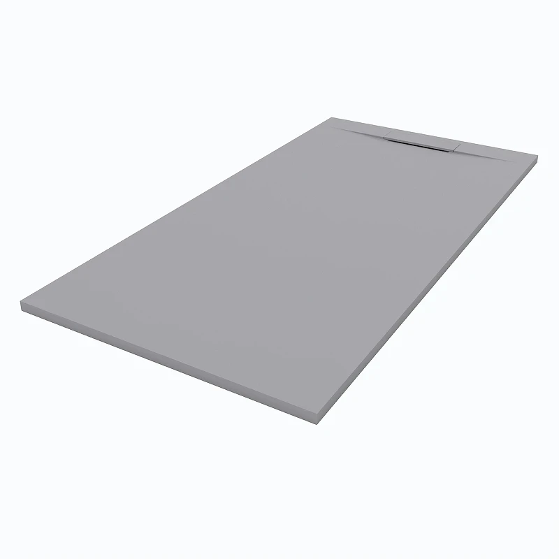 Душевой поддон из искусственного камня Starohome Nordic 160х90 20121541 цвет Серый матовый