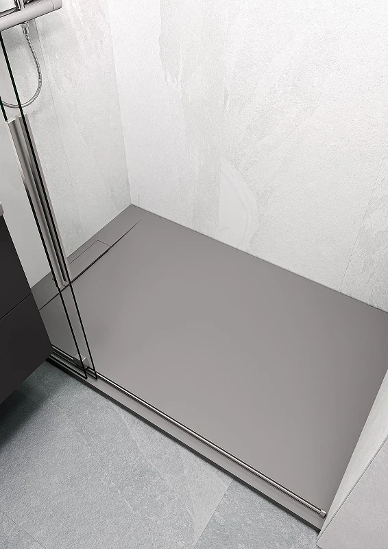 Душевой поддон из искусственного камня Starohome Nordic 160х90 20121541 цвет Серый матовый