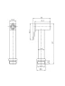Гигиенический душ AltroBagno BS 060213 GM цвет Оружейная сталь