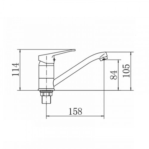 Смеситель для кухни Fashun A4513-2 цвет Хром