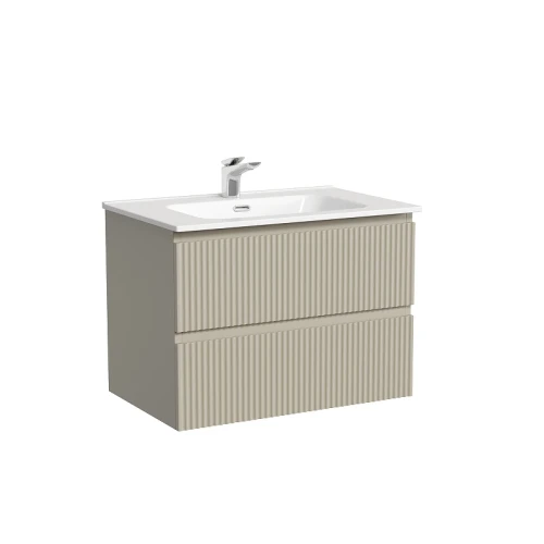 Тумба с раковиной Sancos Snob R 70 SNR70CE+Ceramicanova Element 70 CN7007 подвесная Beige Soft