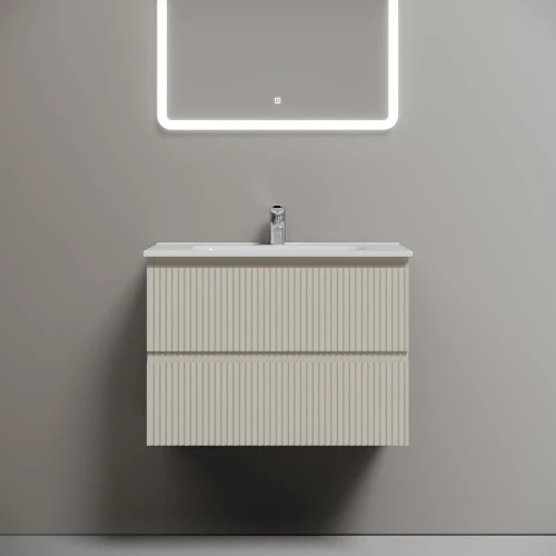 Тумба с раковиной Sancos Snob R 70 SNR70CE+Ceramicanova Element 70 CN7007 подвесная Beige Soft