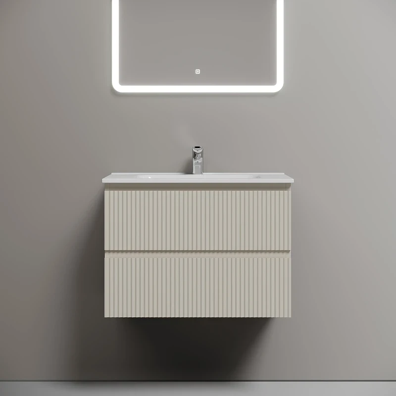 Тумба с раковиной Sancos Snob R 70 SNR70CE+Ceramicanova Element 70 CN7007 подвесная Beige Soft