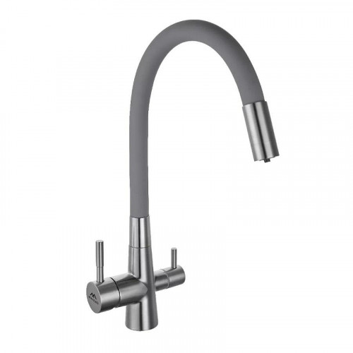 Смеситель для кухни Fashun A54029-12 цвет Сатин Серый