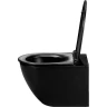 Унитаз с инсталляцией WellWant Aura WWU01122B + Grohe Rapid SL 38811KF0 с сиденьем Микролифт и Черной матовой клавишей смыва