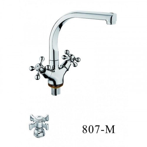 Смеситель для кухни D-Lin D153807-M цвет  Хром