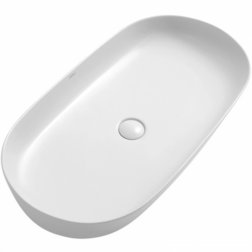 Раковина-чаша Abber Bequem 80 AC2110 Белая фаянс накладная