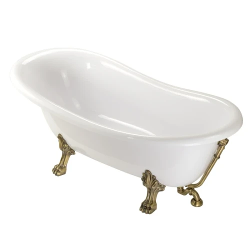Ванна из искусственного камня Veragio Gialetta 170x80 26928 ножки Бронза
