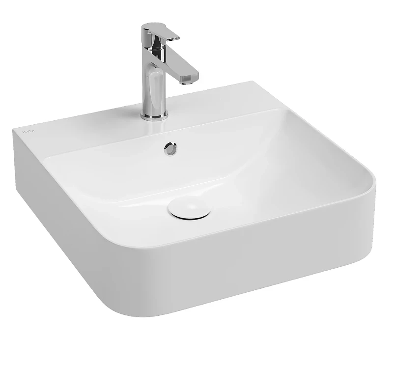Раковина накладная Isvea Sott'Aqua 51 10SQ51051 цвет Белый