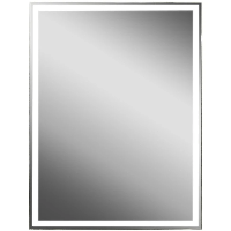 Зеркальный шкаф Континент Mirror Box black Led 60 МВК053 с подсветкой Черный МДФ / ЛДСП, стекло