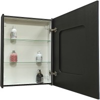 Зеркальный шкаф Континент Mirror Box black Led 60 МВК053 с подсветкой Черный МДФ / ЛДСП, стекло