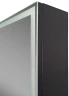 Зеркальный шкаф Континент Mirror Box black Led 60 МВК053 с подсветкой Черный МДФ / ЛДСП, стекло