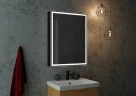 Зеркальный шкаф Континент Mirror Box black Led 60 МВК053 с подсветкой Черный МДФ / ЛДСП, стекло