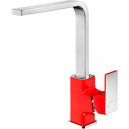 Смеситель для кухни E.C.A. Tiera 103318123EX Красный Хром латунь