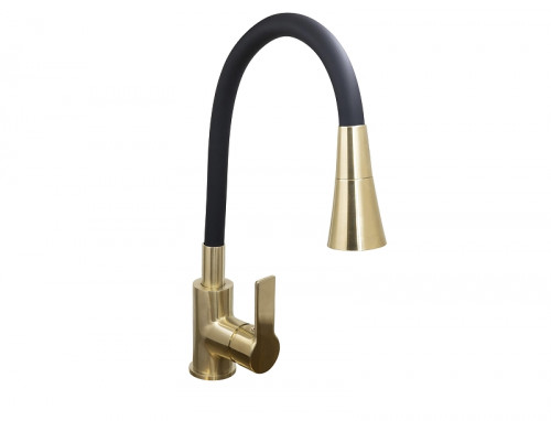 Смеситель для кухни Stella Polar Тулуза S3865-2 SP-00001982 цвет Золото матовое Черный