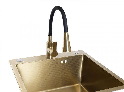 Смеситель для кухни Stella Polar Тулуза S3865-2 SP-00001982 цвет Золото матовое Черный