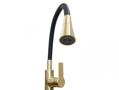 Смеситель для кухни Stella Polar Тулуза S3865-2 SP-00001982 цвет Золото матовое Черный