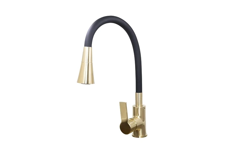 Смеситель для кухни Stella Polar Тулуза S3865-2 SP-00001982 цвет Золото матовое Черный