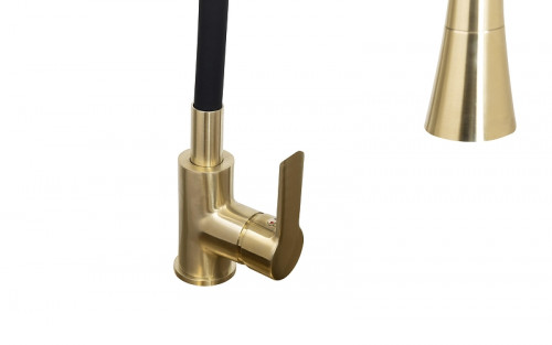 Смеситель для кухни Stella Polar Тулуза S3865-2 SP-00001982 цвет Золото матовое Черный