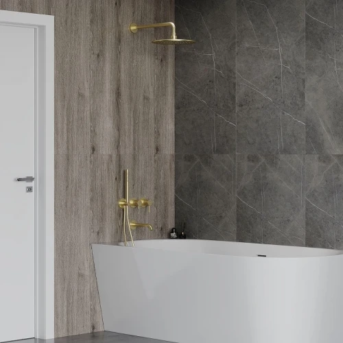 Душевая система AQUAme AQM8408BG цвет Шлифованное золото