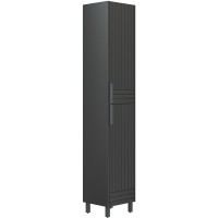 Шкаф пенал Corozo Терра 35 SD-00001325 Графит матовый МДФ / ЛДСП