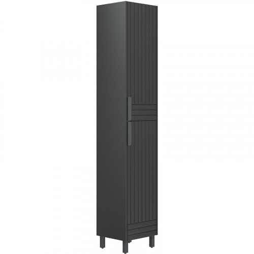 Шкаф пенал Corozo Терра 35 SD-00001325 Графит матовый МДФ / ЛДСП