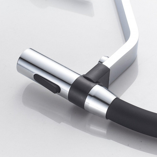 Смеситель для кухни Shevanik S278 цвет Хром Черный