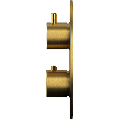 Смеситель для ванны Whitecross Y brushed gold YSET10TOPGLB с термостатом Брашированное золото латунь встраиваемый