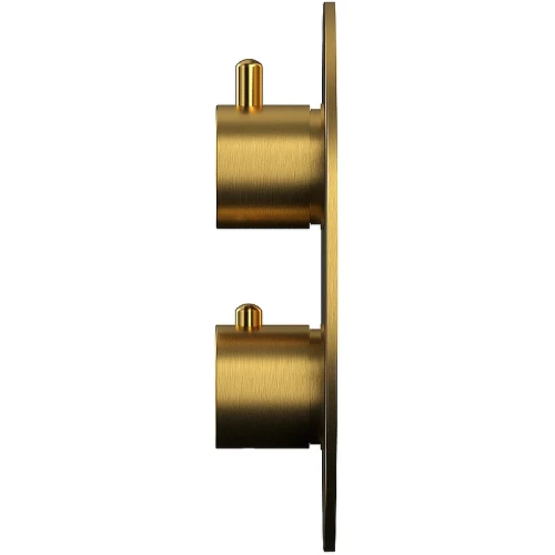 Смеситель для ванны Whitecross Y brushed gold YSET10TOPGLB с термостатом Брашированное золото латунь встраиваемый