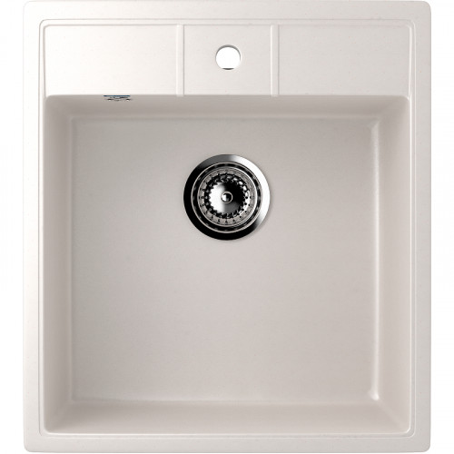 Кухонная мойка Ulgran Classic U-406-331 Белая искусственный камень (литьевой мрамор) встраиваемый