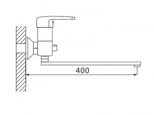 Смеситель для ванны Shevanik S5022 универсальный цвет Хром