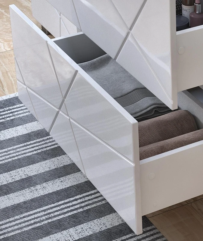 Тумба с раковиной Vigo Geometry 50 tn.bsf.GEO.FOS.50.2Y-com цвет Белый