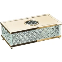Салфетница Boheme Murano Cristal 10232 Золото